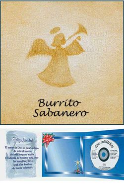 Burrito Sabanero, Musica de Navidad  con Tarjeta de Navidad Puerto Rico